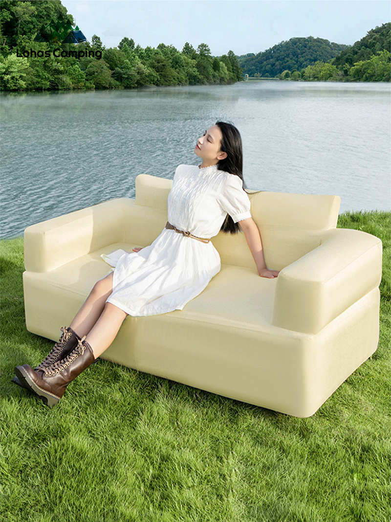 Outdoor Camping Couch - Lohascamping Outdoor Camp Opblaasbare Luchtbank Draagbare