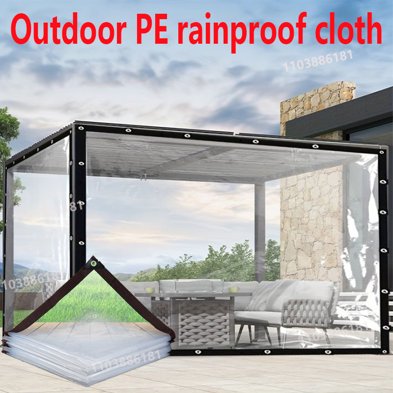 Outdoor Camping Dog Fence - Transparant Outdoor Dekzeil 0.18mm PE Regendicht