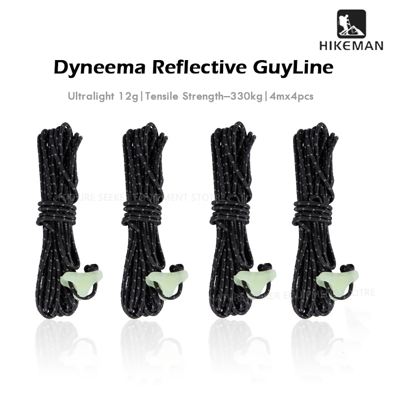 Outdoor Camping Guy - HIKEMAN 4 stuks Dyneema Guyline Ultralight