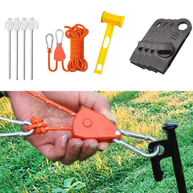 Outdoor Camping Guy - Katrolregelaar Tent Hoogreflecterend winddicht touw Fluorescerend