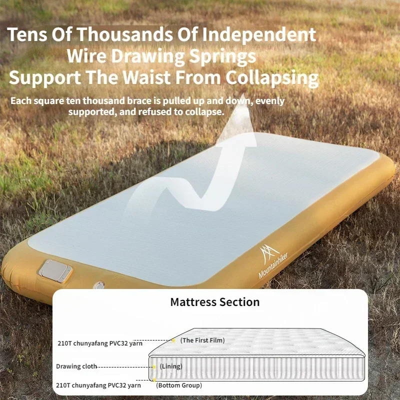 Inflatable Mattress - Mountainhiker 2-persoons automatisch opblaasbaar luchtbed voor