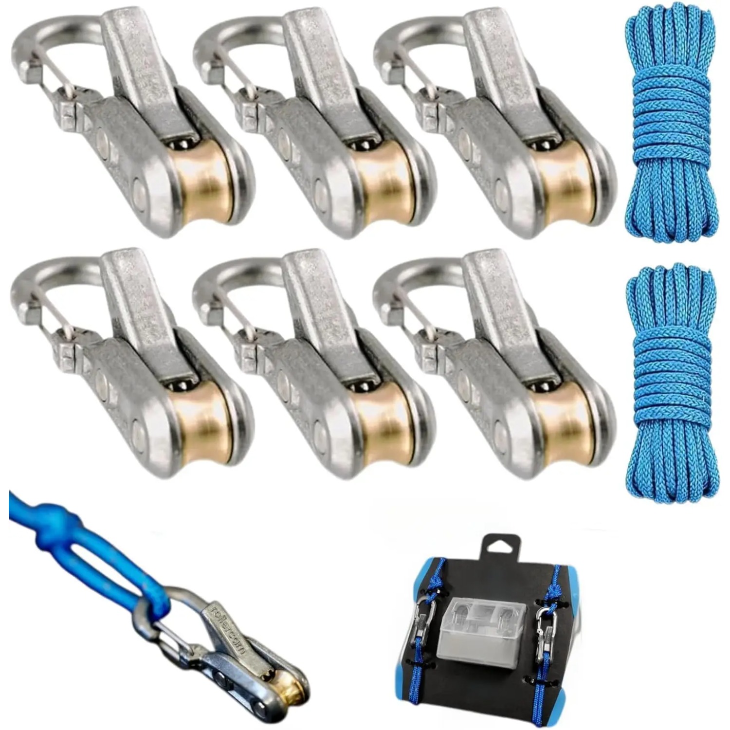 Outdoor Camping Guy - 6 stuks Paracord touwspanner knoopvrije rolregelaar