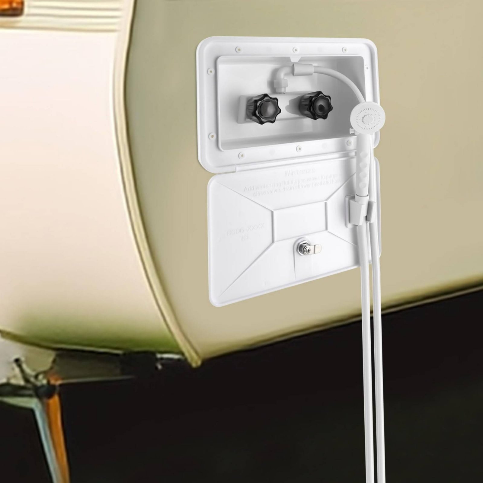 Outdoor Camping Box - RV Buitendouchebox Compacte RV Buitendouche Set