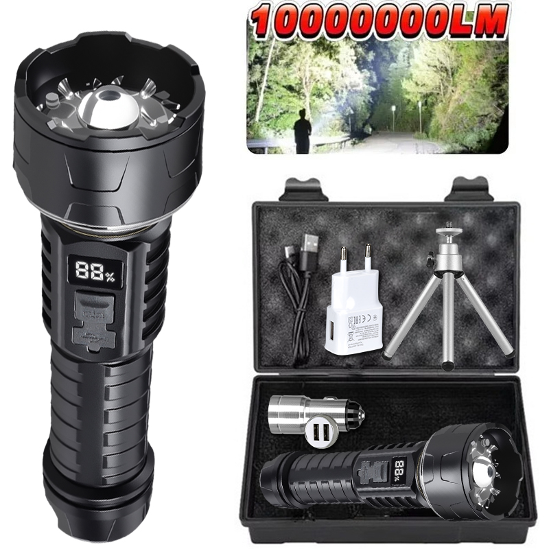 Outdoor Camping Hiking - COB LED-zaklamp Oplaadbare lantaarn 7-core campingzaklamp