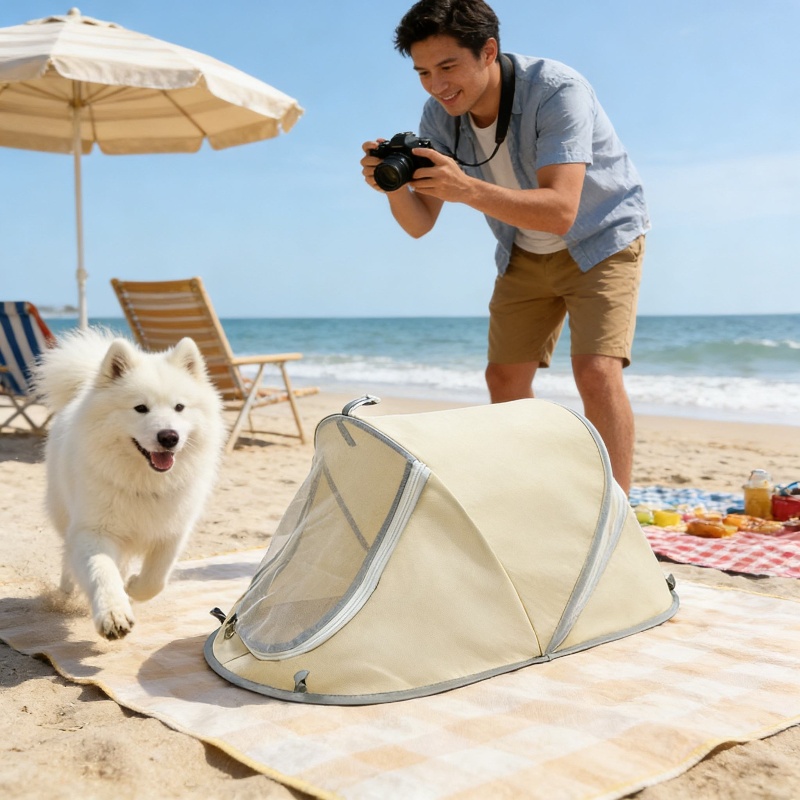 Outdoor Camping Dog Fence - Nieuwe draagbare opklapbare hondentent, buitenzonwering, huisdierhuis,