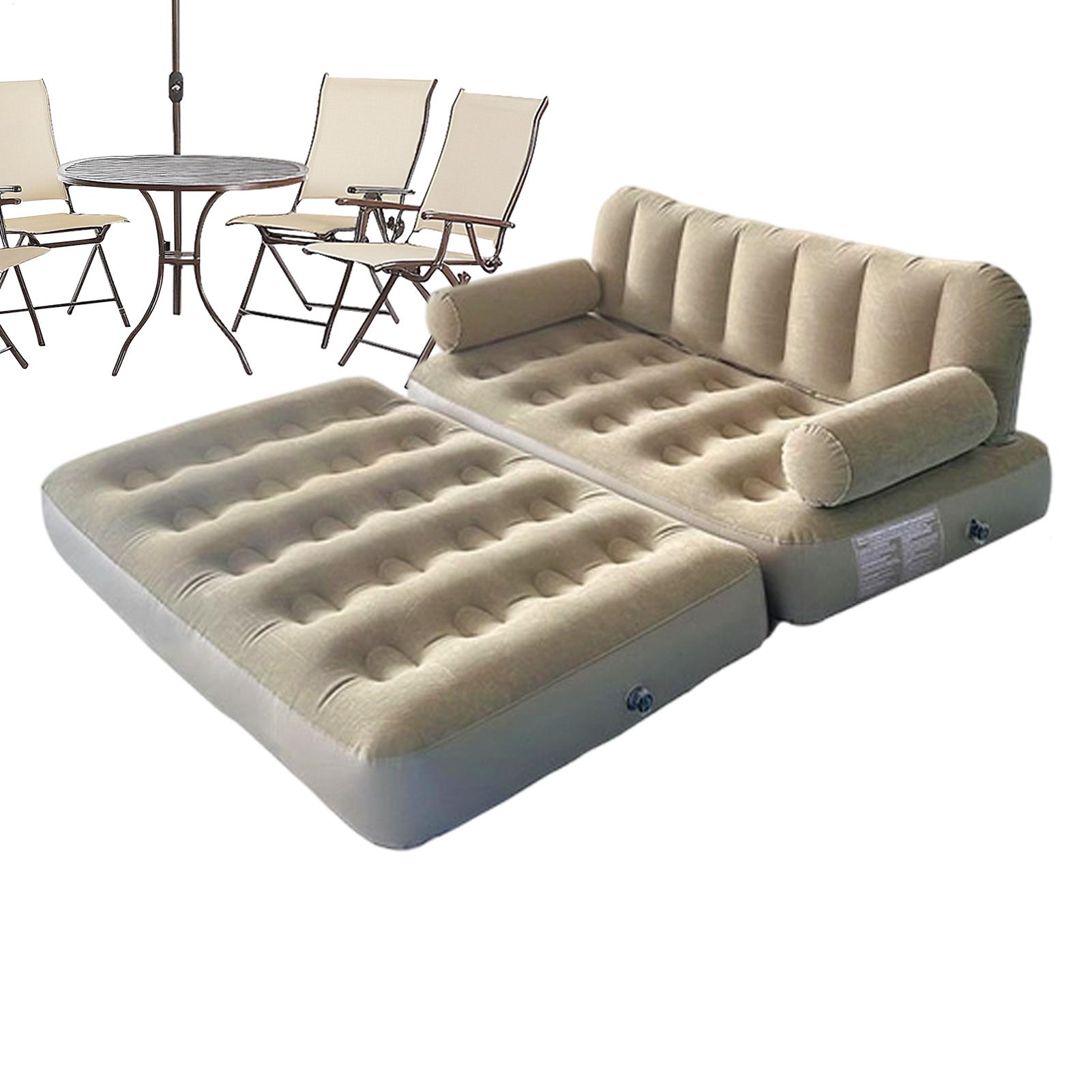 Outdoor Camping Couch - Opblaasbare luchtbank met luchtpomp, opklapbaar bed,