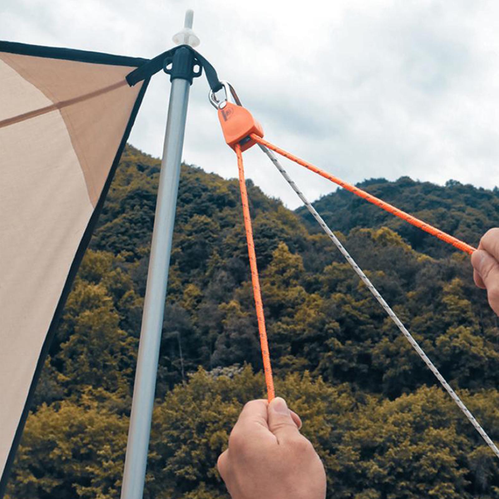 Outdoor Camping Guy - Tent Guy Line Verstelbare Ratelkabelhanger Reflecterende
