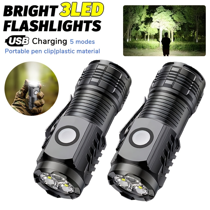 Outdoor Camping Decor - Draagbare mini LED-handzaklamp Krachtige zaklamp voor