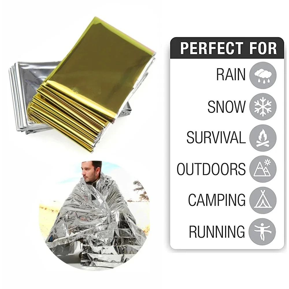 Outdoor Camping Mat Waterproof - 5 stuks noodthermische deken opvouwbaar waterdicht