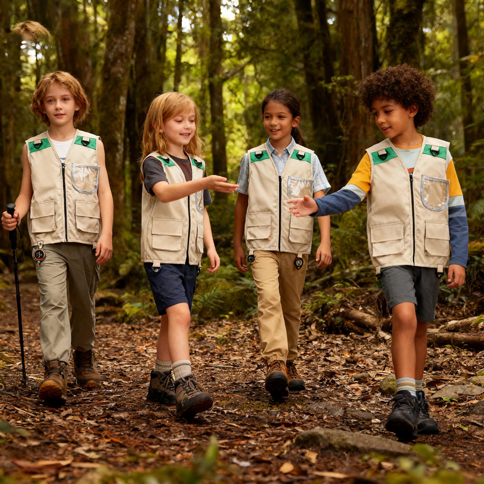 Outdoor Camping Activities For Kids - Cargovest voor kinderen Mouwloos kostuumjack Outdoorvest
