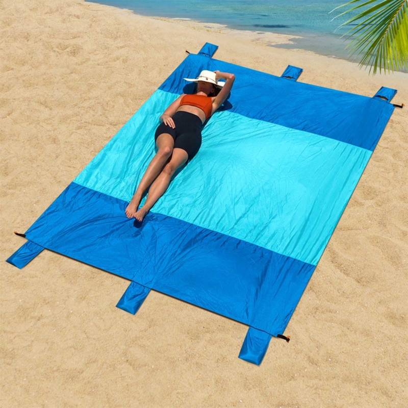 Outdoor Camping Mat Waterproof - Zandvrij zandstranddeken Draagbare campingmat Outdoor Pocket