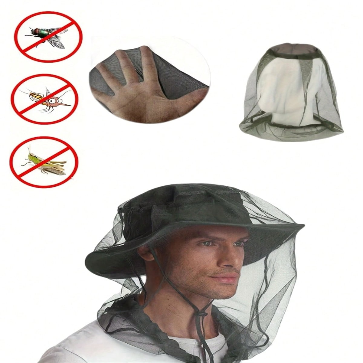 Outdoor Camping Mosquito Net - 2PC Outdoor kamperen en wandelen, insecten-