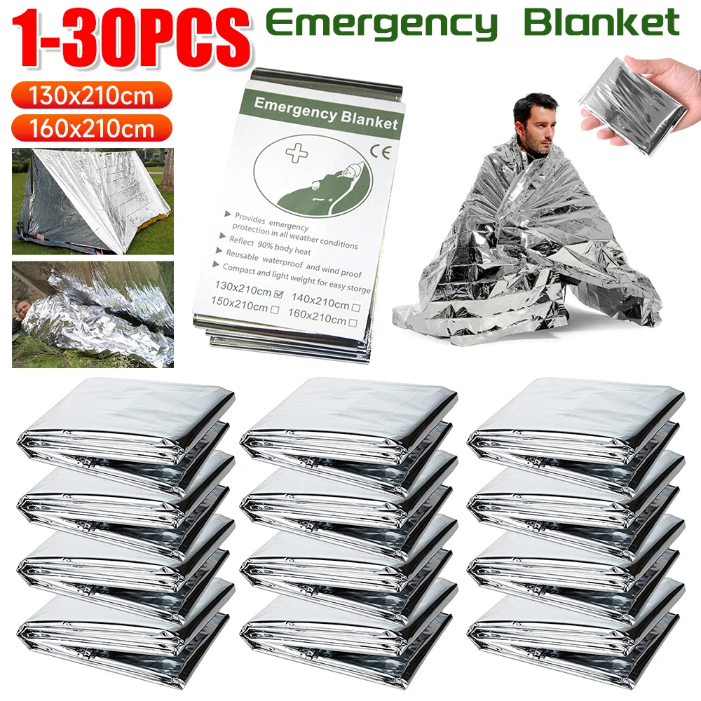 Outdoor Camping Mat Waterproof - 1-30PCS Nooddeken Outdoor Survive EHBO Rescue
