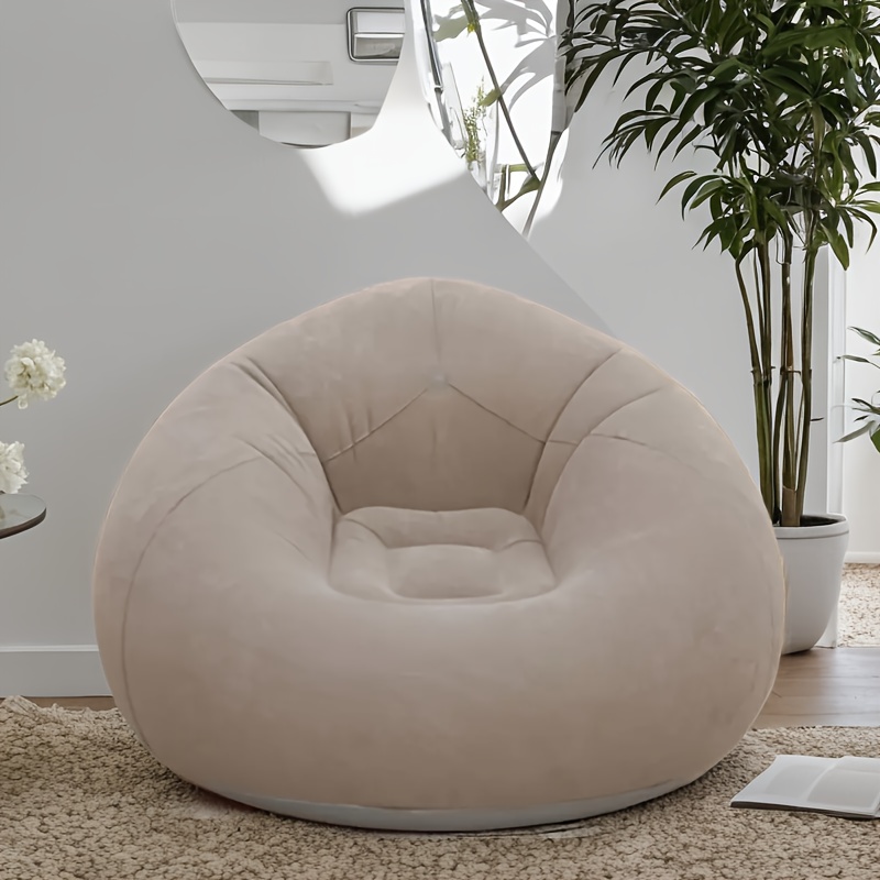 Outdoor Camping Couch - Gevlokte PVC opblaasbare fauteuil - draagbaar