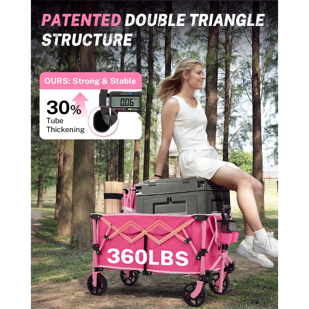 38 inch inklapbare transportka - Outdoor Camping Wagon recensie en prijs