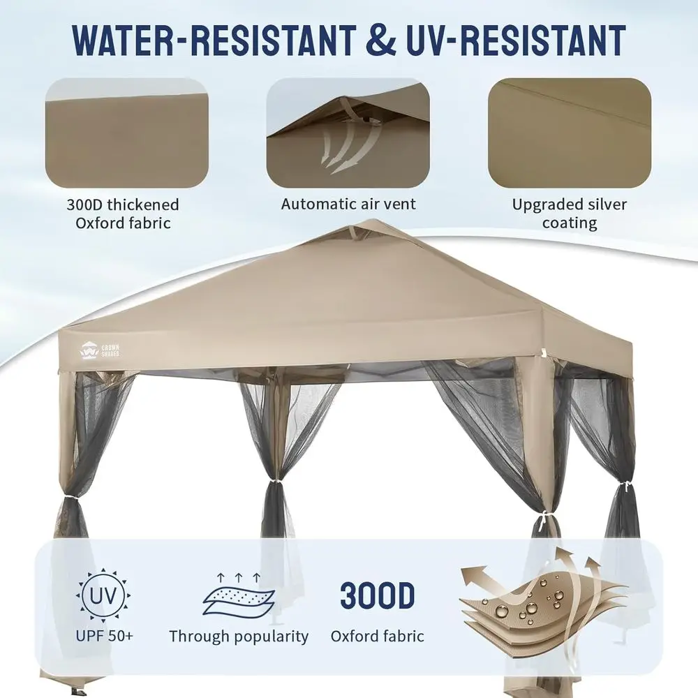 10x10 Muskietennet Gazebo met  - Outdoor Camping Mosquito Net recensie en prijs