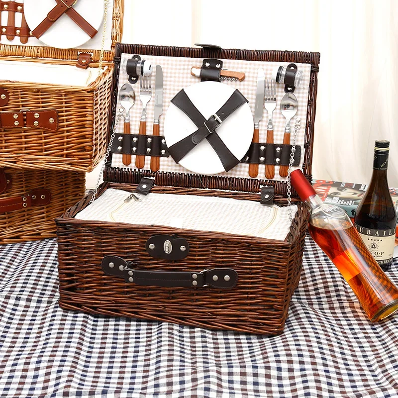 Picknickmand voor gezinnen, op - Outdoor Camping Food recensie en prijs