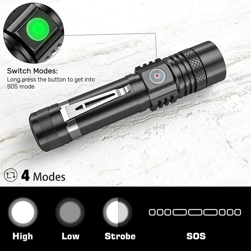 Oplaadbare T6 Handzaklamp Gebr - Outdoor Camping Decor recensie en prijs