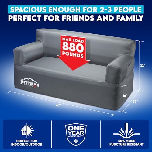 Pittman - Opblaasbare bank met - Outdoor Camping Couch recensie en prijs