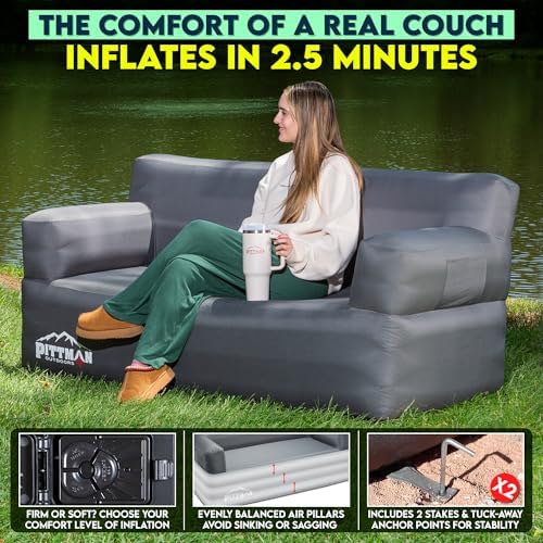 Pittman - Opblaasbare bank met - Outdoor Camping Couch recensie en prijs