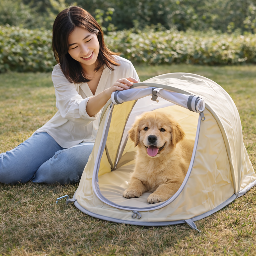 Opvouwbare dieren tent, draagb - Outdoor Camping Dog Fence recensie en prijs