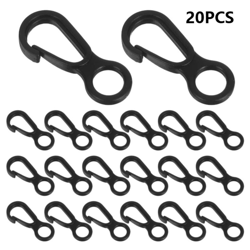 20 stuks duurzame zwarte plast - Outdoor Activities In Camping recensie en prijs