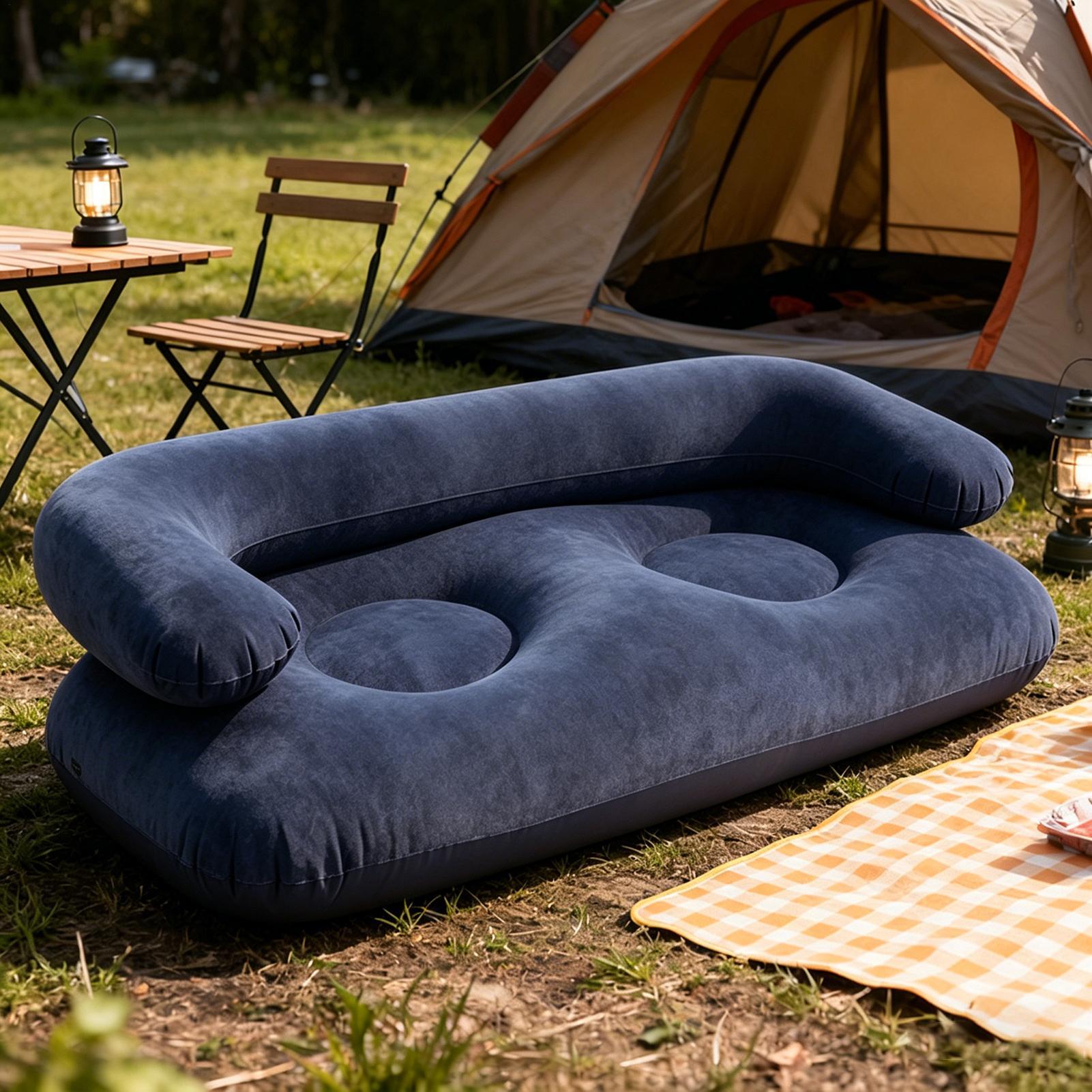 Dubbele opblaasbare luchtbank, - Outdoor Camping Couch recensie en prijs