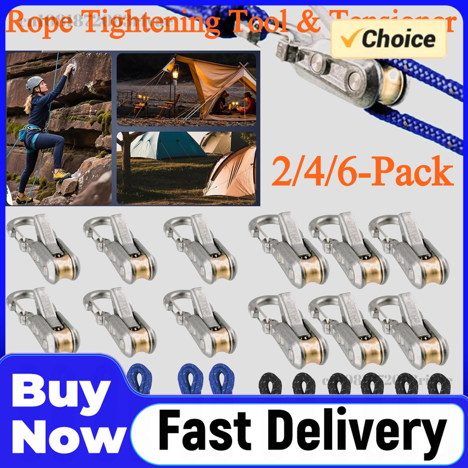 2/4/6-pack touwspanner & spann - Outdoor Camping Guy recensie en prijs