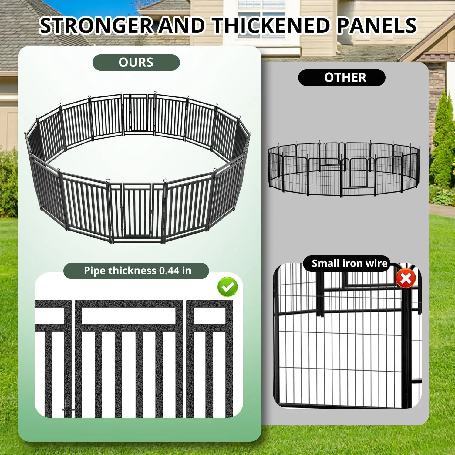 Hondenhek Buiten Binnen, 47 In - Outdoor Camping Dog Fence recensie en prijs