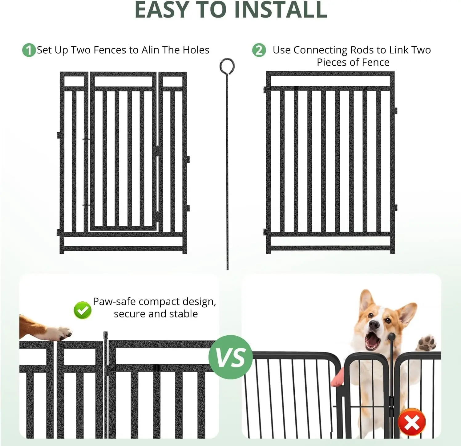 Hondenhek Buiten Binnen, 47 In - Outdoor Camping Dog Fence recensie en prijs