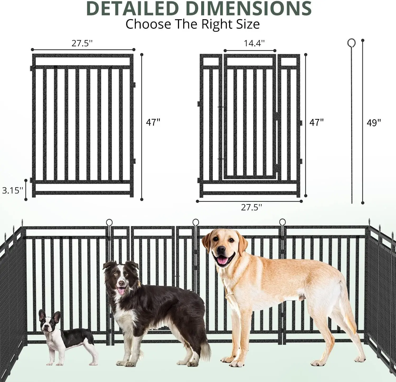Hondenhek Buiten Binnen, 47 In - Outdoor Camping Dog Fence recensie en prijs