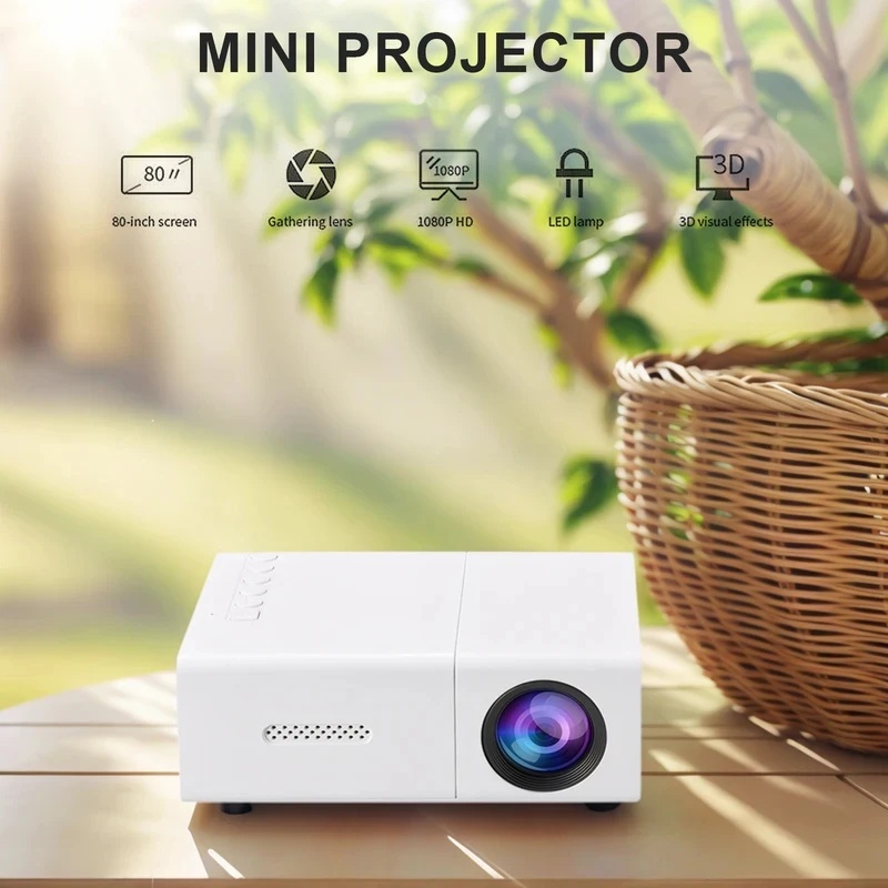1080P LED-miniprojector met af - Outdoor Camping Movies recensie en prijs