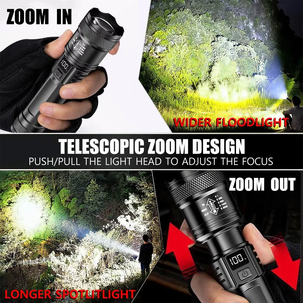 Oplaadbare LED-zaklamp Zoombar - Outdoor Camping Decor recensie en prijs